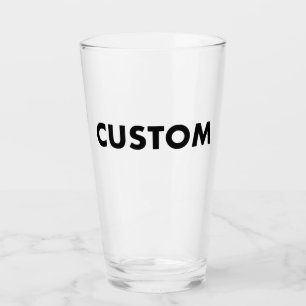 Anpassad tom pintglas mall 16oz Shaker-glas Glaskopp