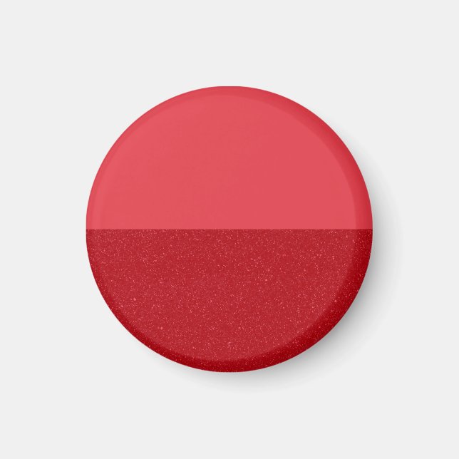 Anpassad Tomatröd Magnet – Splittrat matta + textu (Framsidan)