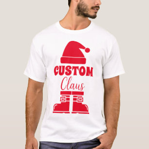 Anpassad Tomte T-Shirt Personlig Xmas Tröja