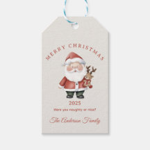 Anpassad Tomte vattenfärg jul stämning present