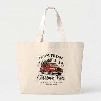 Anpassad Totebag för Bondgårdsfräska Julgranar Jumbo Tygkasse