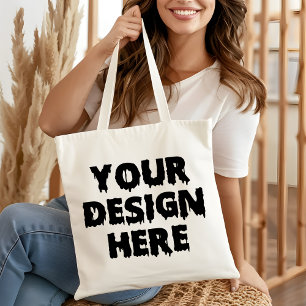 Anpassad Totebag Med Din Logotyp Bilddesign Tygkasse