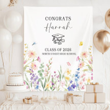 Anpassad trädgårdstema-examenbanner, 2026 års exam