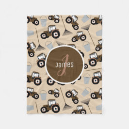 Anpassad traktorutrustning för Lastbil Mönster-far Fleecefilt