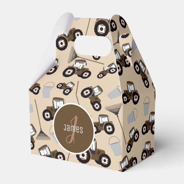 Anpassad traktorutrustning för Lastbil Mönster-far Presentaskar (Framsidan Sidan)