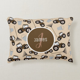 Anpassad traktorutrustning för Lastbil Mönster-far Prydnadskudde