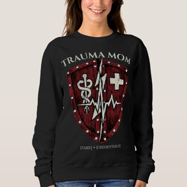 Anpassad Traumasköterska Mamma Taktisk T Shirt (Framsida)