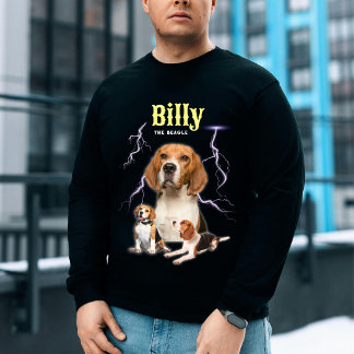Anpassad Trendig Bootleg Personlig Hund Foto 90tal T Shirt