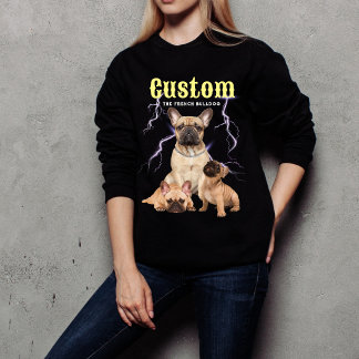 Anpassad Trendig Bootleg Personlig Hund Foto 90tal T Shirt