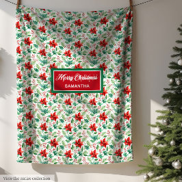 Anpassad trendig för vattenfärg, klassiskt namn, u fleecefilt