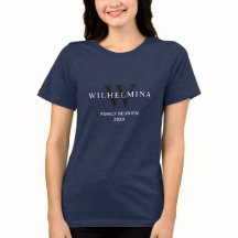 Anpassad tri-blandad t-shirt-design för familjeåte