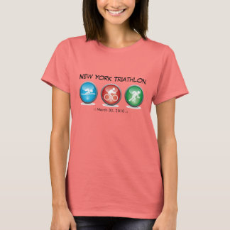 Anpassad triatlonsändning - Simma, cykel, Springa: T-shirt