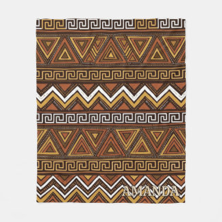 Anpassad Tribal Boho Mönster Fleecefilt