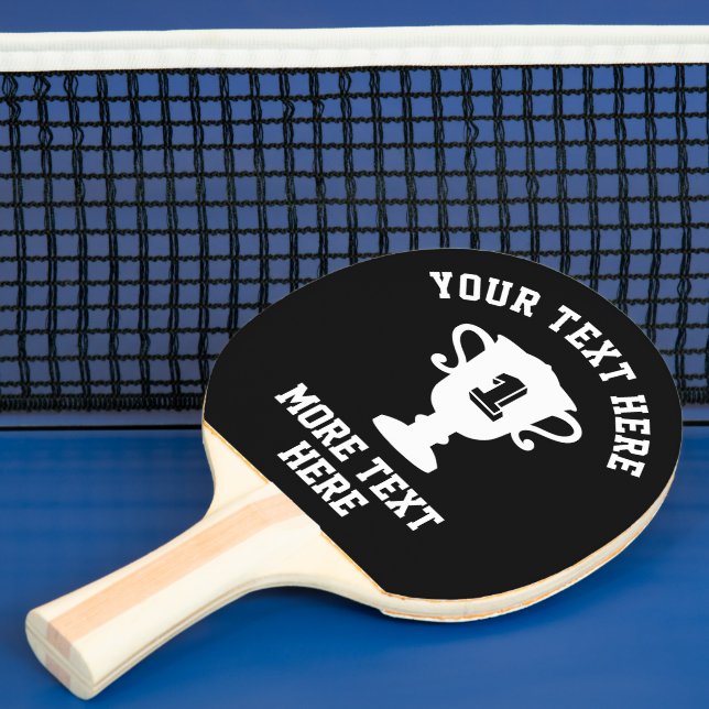 Anpassad trofé cup pingpong paddel för bordtennis (Insitu)