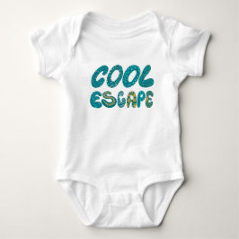 Anpassad tropisk design för babys första resa utom t shirt