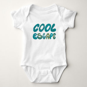 Anpassad tropisk design för babys första resa utom t shirt