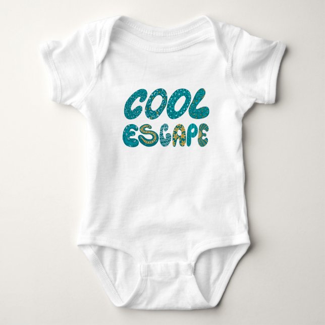 Anpassad tropisk design för babys första resa utom t shirt (Framsida)