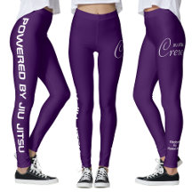 Anpassad tryckt Jiu Jitsu Crew lila spats