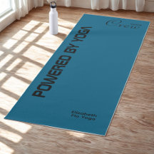 Anpassad tryckt yoga för alla oceanblå
