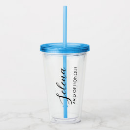 Anpassad tubblare/ Bridesmaid Gift/ Iced Coffee Take Away Mugg