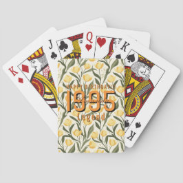 Anpassad Tulpanblomma 80-årsdag Casinokort