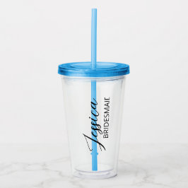 Anpassad tumbler/ Brudtjej-gåva/ Iced Coffee Take Away Mugg