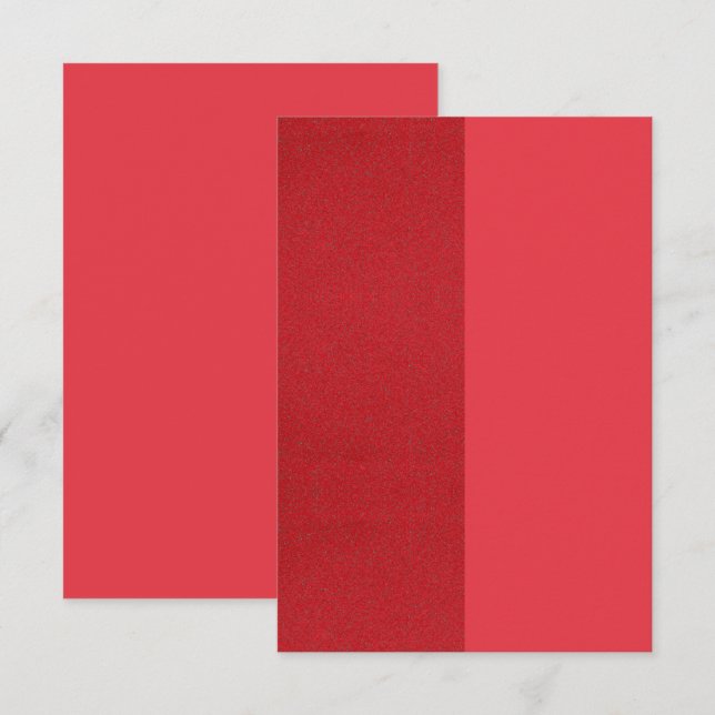 Anpassad tvåtons tomatröd texturerat tackkort tack kort (Fram/baksida)