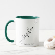 Anpassad typografi Namn Kaffe
