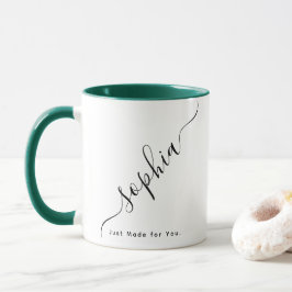 Anpassad typografi Namn Kaffe Mugg