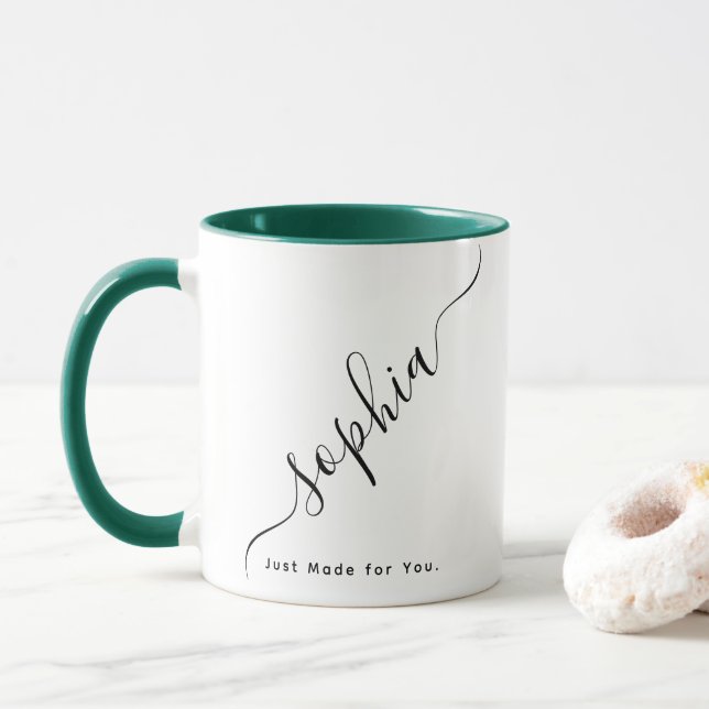 Anpassad typografi Namn Kaffe Mugg (Med munk)