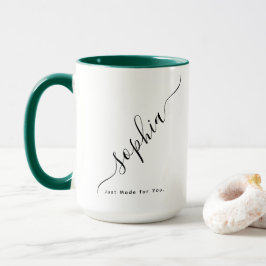 Anpassad typografi Namn Kaffe Mugg