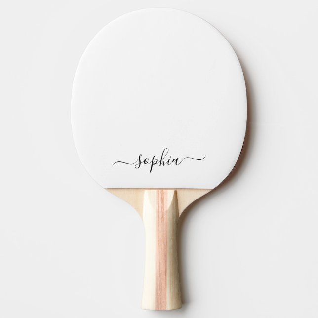 Anpassad typografi Namn Röd Baksida Pingisracket (Framsidan)