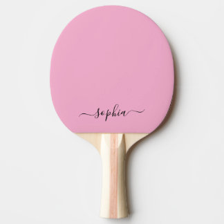 Anpassad typografinamn röd baksida pingisracket