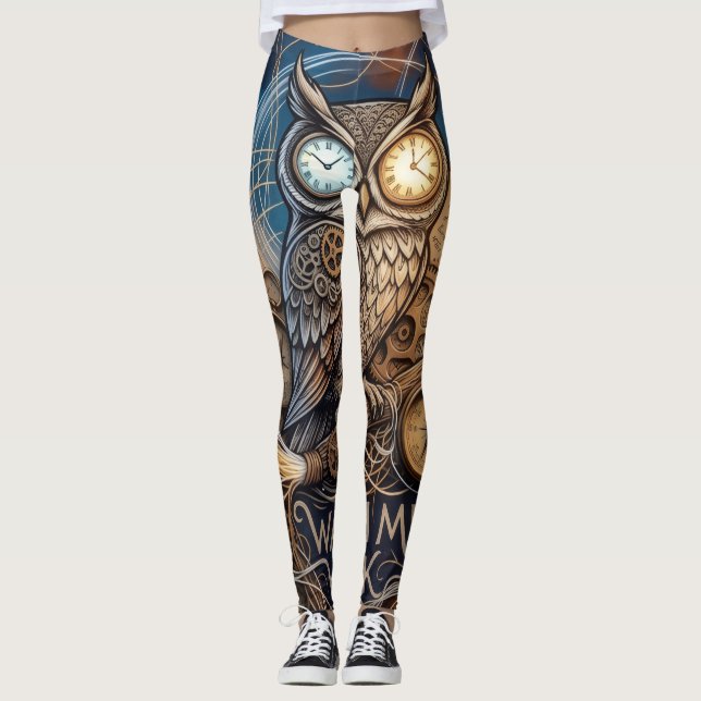 Anpassad Uggladesign Leggings (Framsida)