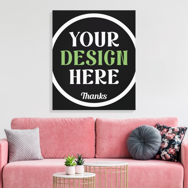 anpassad, unik, snygg & minimalistisk hershey®'s k canvastryck (Insitu (Vardagsrum))