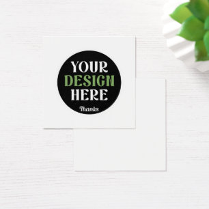 anpassad, unik, snygg & minimalistisk hershey®'s k fyrkantigt visitkort