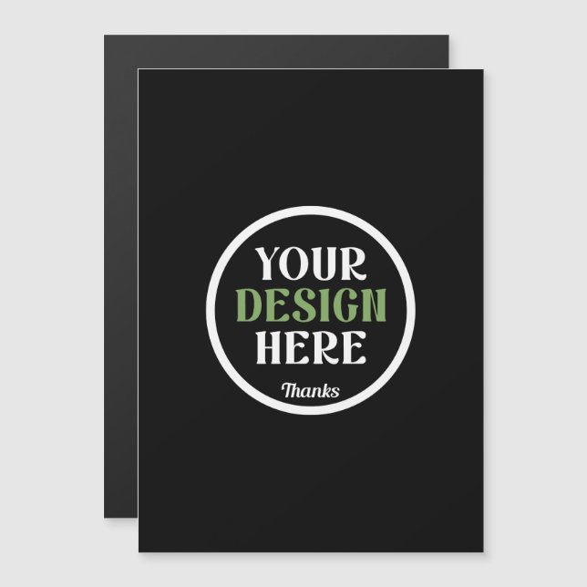 anpassad, unik, snygg & minimalistisk hershey®'s k magnetisk inbjudningskort (Fram/baksida)