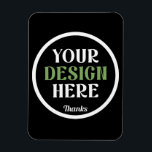 anpassad, unik, snygg & minimalistisk magnet<br><div class="desc">Denna design är tillgänglig för alla. Anpassa gärna logotypen, bilderna, texten och färgerna enligt dina önskemål. Tack så mycket.</div>