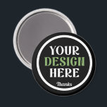 anpassad, unik, snygg & minimalistisk magnet<br><div class="desc">Denna design är tillgänglig för alla. Anpassa gärna logotypen, bilderna, texten och färgerna enligt dina önskemål. Tack så mycket.</div>