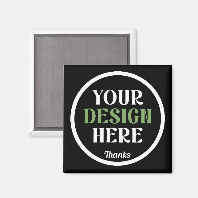 anpassad, unik, snygg & minimalistisk magnet (Front/Back)