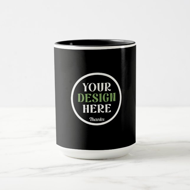 anpassad, unik, snygg & minimalistisk mugg (Center)