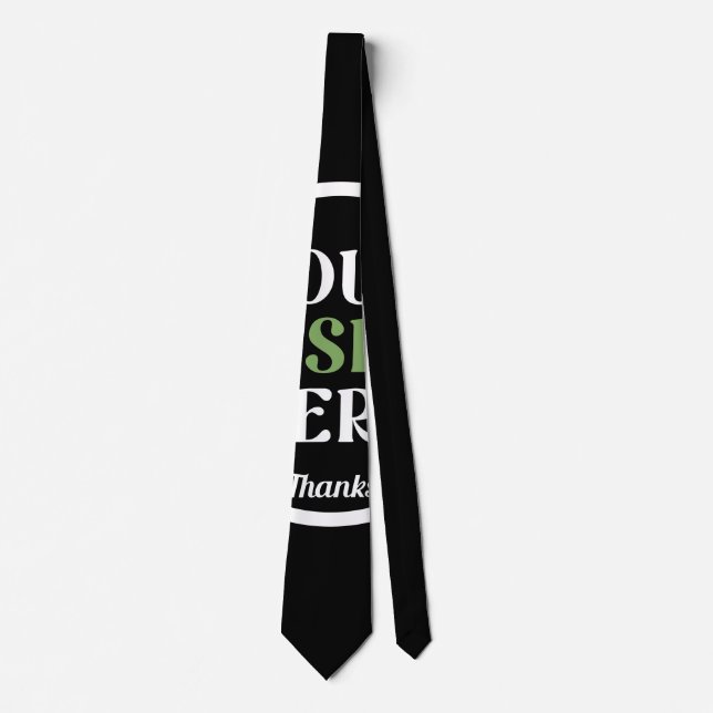 anpassad, unik, snygg & minimalistisk slips (Framsida)