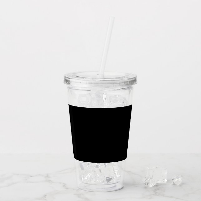 anpassad, unik, snygg & minimalistisk take away mugg (Baksida Ice)