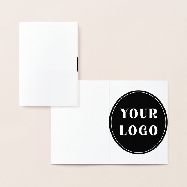 anpassad, unik, snygg och minimalistisk folierat kort (Display)