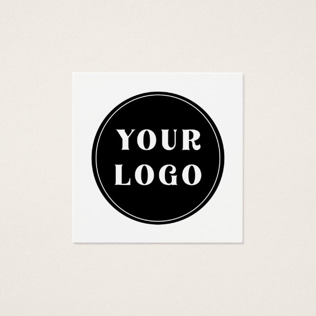 anpassad, unik, snygg och minimalistisk fyrkantigt visitkort (Framsida)