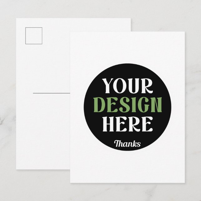 anpassad, unik, snygg och minimalistisk hershey®'s inbjudan vykort (Fram/baksida)