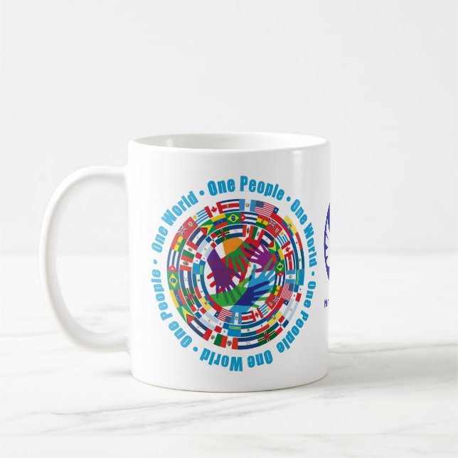 Anpassad "Unity Brew Coffee Mugg for Peace" (Vänster)
