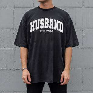 Anpassad universitetsbröllopsskjorta för brudgåva  t shirt