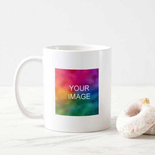 Anpassad uppladdning av ditt fotobild här mall kaffemugg (Med munk)