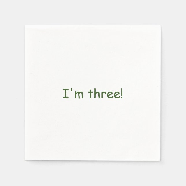 Anpassad Upsherin Napkin Pappersservett (Framsidan)